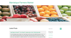 Desktop Screenshot of manistiquefarmersmarket.com